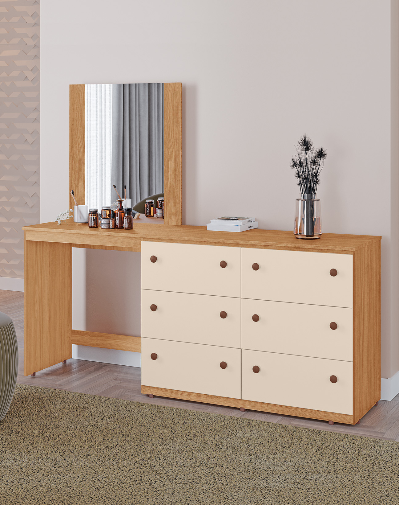 CÔMODAS DE 06 GAVETAS